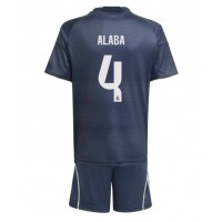 Dětský fotbalový dres Real Madrid David Alaba #4 2025-26 Venkovní Krátký Rukáv (+ trenýrky)